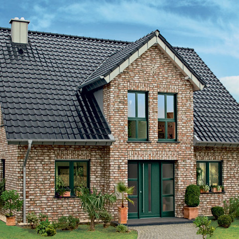 Single-family houses made of Geestbrand