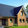 Single-family houses made of Moorbrand lehm shaded brick