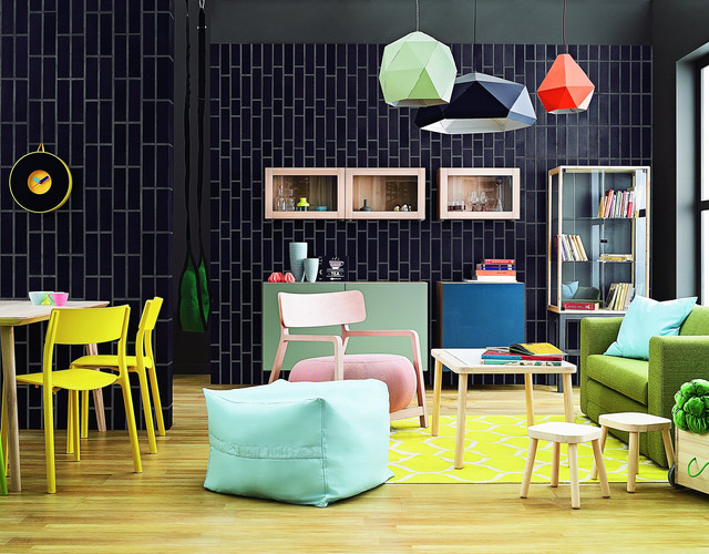 Living room: Family space in dark clinker