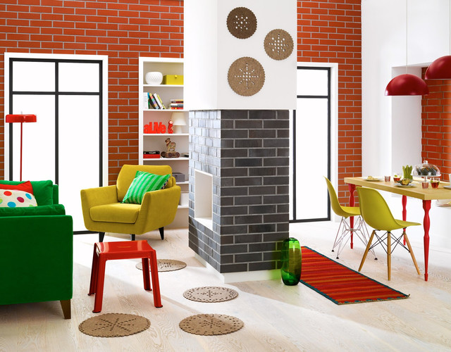  Living room: Clinker with a folk accent