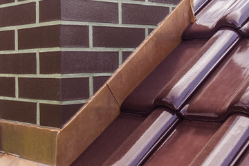 A roof surface covered with Monza trentino tiles