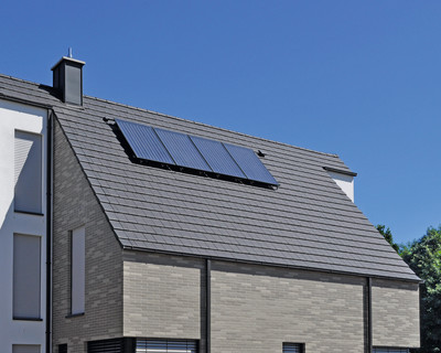 A modern roof with Bergamo tiles