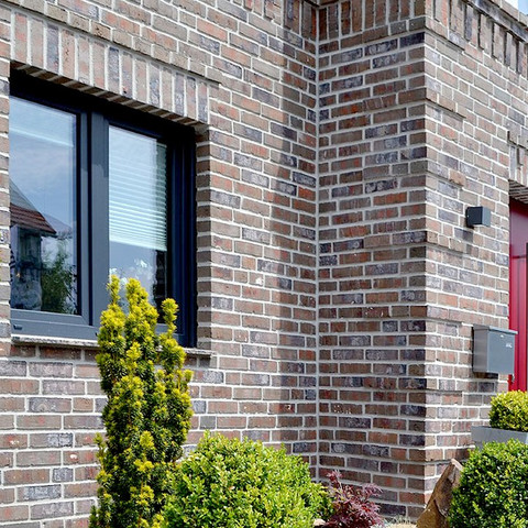 Single-family houses made of Wiesmoor Kohle brick
