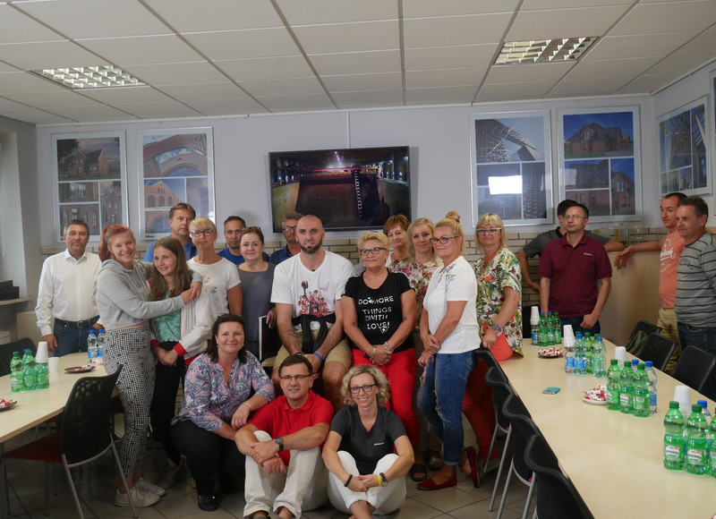 Marcin Gortat with a visit in the Röben factory