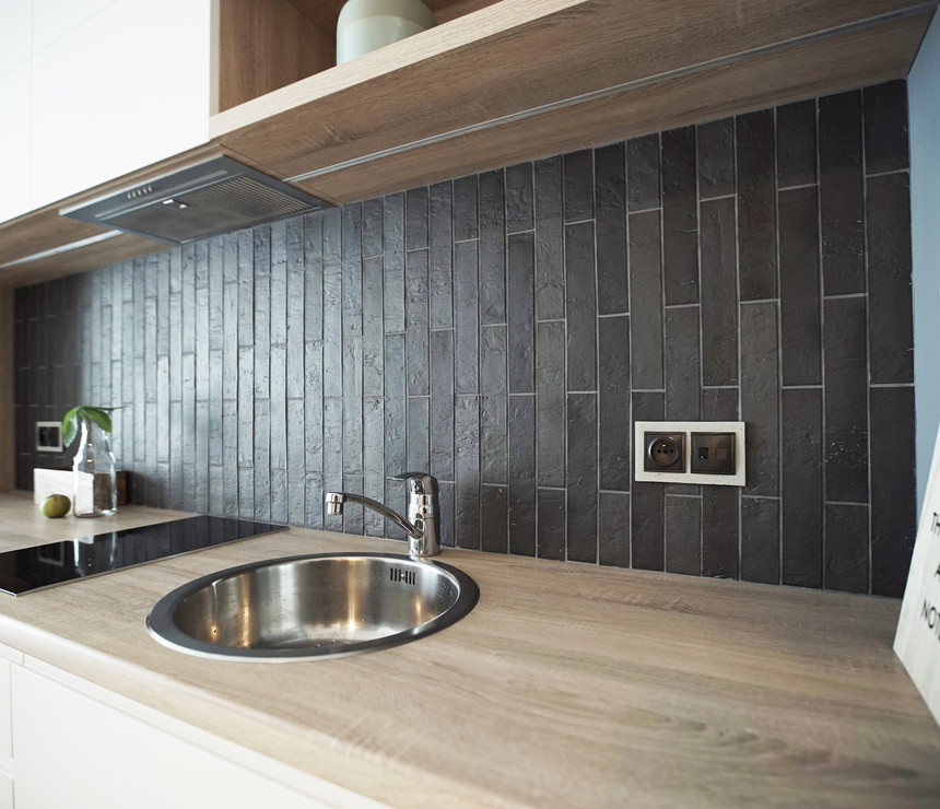 A modern kitchenette